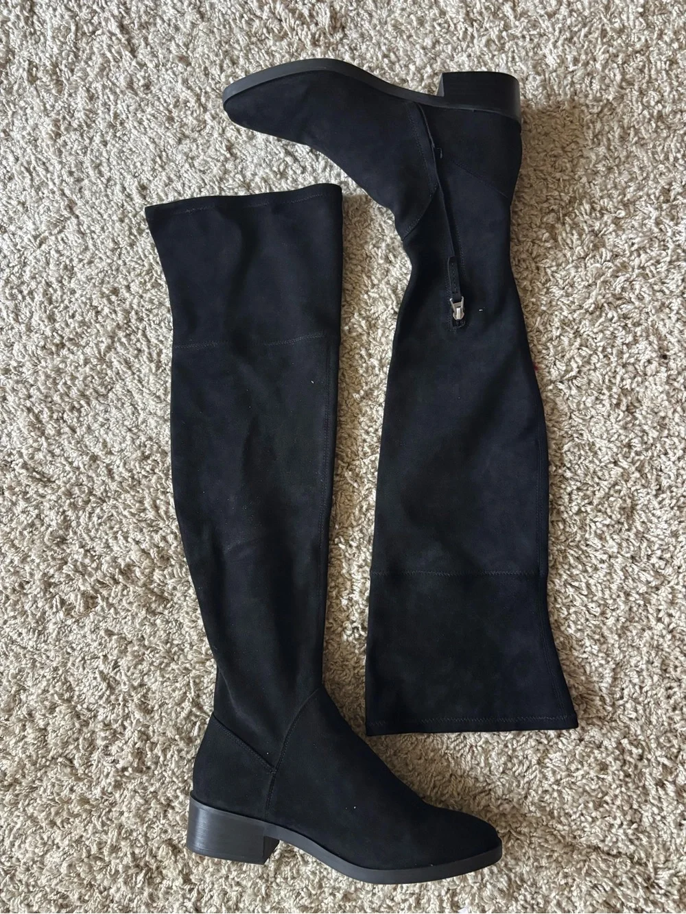 Dolce Vita Black Suede Over-the-Knee Boots